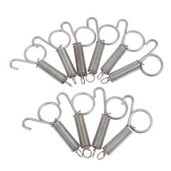 10Pcs Animal Cage Latches Lock Spring Rabbit Cage Door Tension Spring with Hook