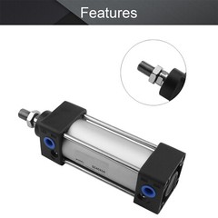 SC40mm Bore 25~200 Stroke Single Piston Rod Double Action Pneumatic Air Cylinder
