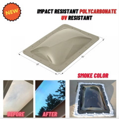 RV Skylight Dome Replacement Cover Smoke Clear View Travel Trailer Camper Roof