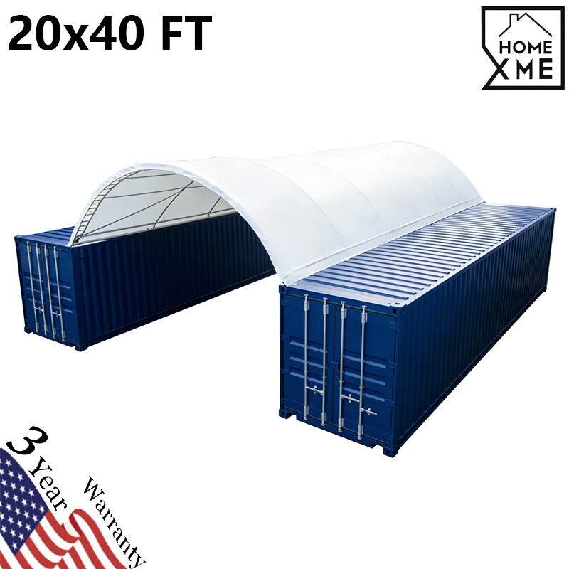 40’x20’x7′ Tarpaulin Tent Warehouse Shed 800sq.ft. Shipping Container Shelter