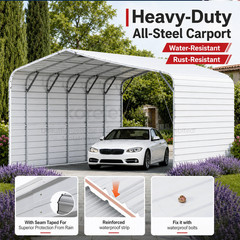 20x30ft Heavy Duty Metal Garage Carport Vehicle Shelter Storage