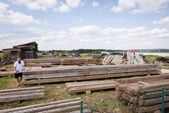 Historic Beam and Post Frame for Chalet