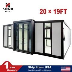 20x19FT Modern Luxury Mobile Expandable Prefab Container w/French windows KJ