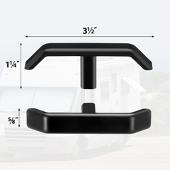 3 Pack RV Waste Valve Handle Replacement, Extension Rod Tank Black