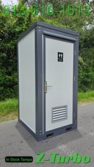 New Portable Toilet Sink Bathroom Single Stall Restroom Job Site Construction HD