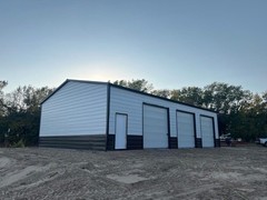 30x50x12 Metal Building | 3x 10×10 Doors | Installed | Rent to Own Available