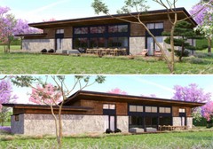 2140 SQ.FT ECO SOLID TIMBER AIRTIGHT PANEL HOUSE KIT MASS WOOD (CLT) HOME PREFAB