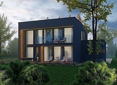 2690 SQ.FT ECO SOLID TIMBER AIRTIGHT PANEL HOUSE KIT. MASS WOOD CLT HOME, PREFAB