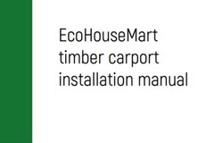 400 sq.ft. 13’x27′ PREMIUM HEAVY TIMBER CARPORT FOR RV CARS PAVILION WOOD PREFAB
