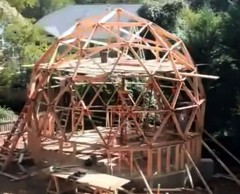 The Almeda post & bent wood beam monolithic wood shell Kit Lumber batch. Free De