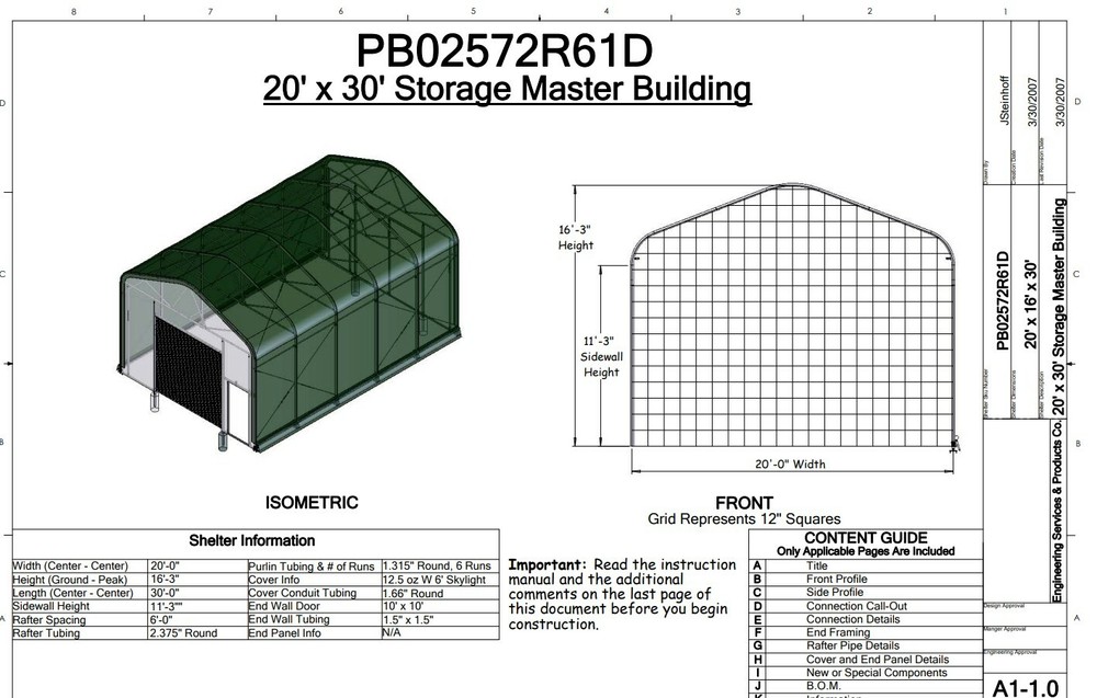 ClearSpan Storage Master SolarGuard Building – 20′ W x 30′ L