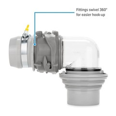 RV Straight Hose Adapter and Easy Slip 4-in-1 Elbow Kit (39214)