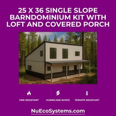 ADU KIT 30′ x 24′ x 19′ Tall Lightweight Galvanized Steel Garage & Apartment