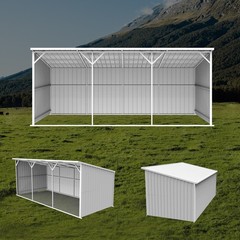 25’x12′ Heavy Duty Metal Storage Shelter Industrial Equipment Warehouse Shed