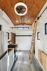 tiny home on wheels , double axel 20 foot steel framing trailor mounted