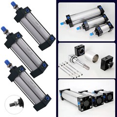 SC50mm Bore 25~200mm Stroke Single Rod Double Action Pneumatic Air Cylinder 1pcs