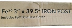 Fortress Building Products Fe²⁶ 3×39.5″ Iron Post Black Sand {G8}