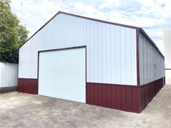 51x31FT Metal Barn Garage w/ Electric Roll-Up Door for Farm & Industrial Storage