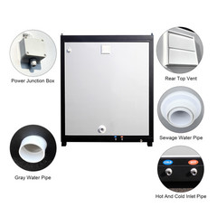 ADA Portable Restroom Handicap Accessible Toilet w/ Sink Light Vent Fan Outdoor