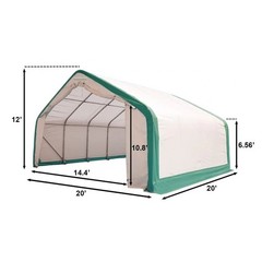 20’x20’x12′ Single Truss Storage Shelter 15 OZ PVC Canvas Building Shelter