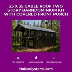 ADU KIT 30′ x 24′ x 19′ Tall Lightweight Galvanized Steel Garage & Apartment