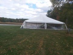 40 x 80 Commercial Canopy Clear Span Twin Tube Frame Outdoor Wedding Party Tent