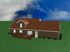 Custom Log Home Cabin with Hand Peeled White Cedar Kit Panelized Construction