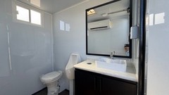 2 Station Portable Restroom Trailer 7′ x 14′ Unisex, Upscale Design
