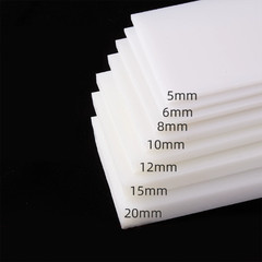 2mm – 30mm Thick HDPE Sheets Polyethylene Plastic Block Plates Panel Black/White