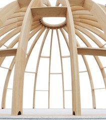 Hemp Ready Dome Home Wood Prefab House DIY Home Framing Kit 1400 SQFT Kit Home