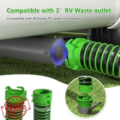 AVERONR RV Sewer Hose Twist Connect Kit Bayonet