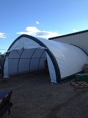 20x30x12 Canvas Fabric Building Shelter w/ Metal Frame, Camper, Boat Storage NEW