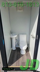 New Premium Quality Portable Toilet Bathroom Sink Single Stall Semi Permanent