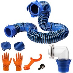 5 FT RV Sewer Hose Kit, Sewer Hose for RV Camper, Heavy-Duty Waste