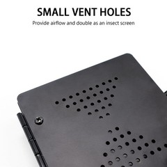scottchen PRO RV Bumper Cap Cover,RV Plug End Cap,Square Black