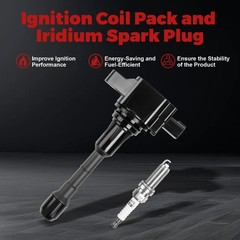 Ignition Coil Pack and Iridium Spark Plug Fits for Murano Altima Quest | UF55…