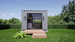 10’x8′ Heated and Cooled Luxury Shipping Container Office MADE IN USA