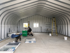 25x30x13 DuroSPAN Steel Building Kit Clear Span Arch System End Walls included
