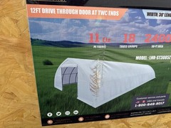 30x85x15 11 oz PE Fabric Canvas Storage Shelter Building 12′ Doors