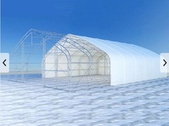 50x80x26 DUAL TRUSS *21oz PVC* Canvas Fabric Storage Building Shelter Barn Shop