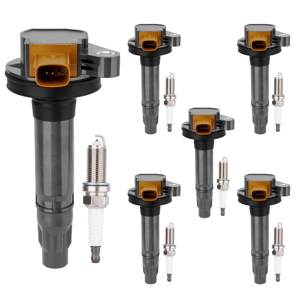 UF646 Set of 6 Ignition Coil Packs and Iridium Spark Plug Replace# DG549 | Co…