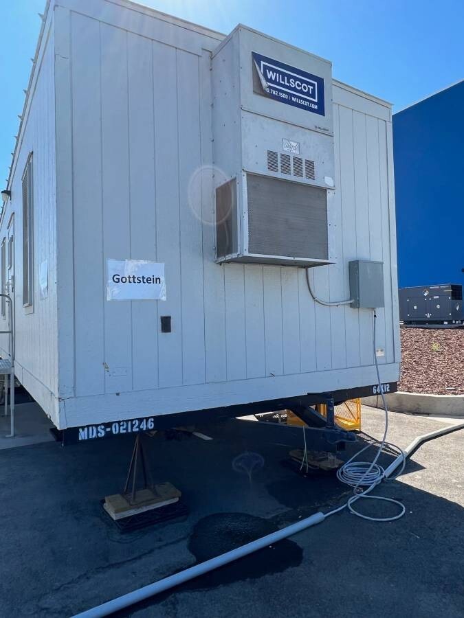 Great Condition Construction Office Trailer w/ OSHA Approved Aluminum Steps