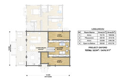 LUXURY PREFABRICATED LOG CABIN HOME KIT 3476 ft² / 323m² – DISCOUNT CARD 3% off