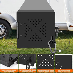 2 Pack Camper Bumper End Caps RV Aluminum Cap Sewer Hose Plug Cover black