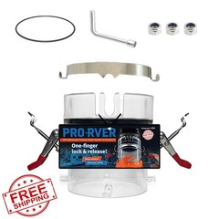 PRO-RVER RV Sewer Hose Connector Push Lock 1pc