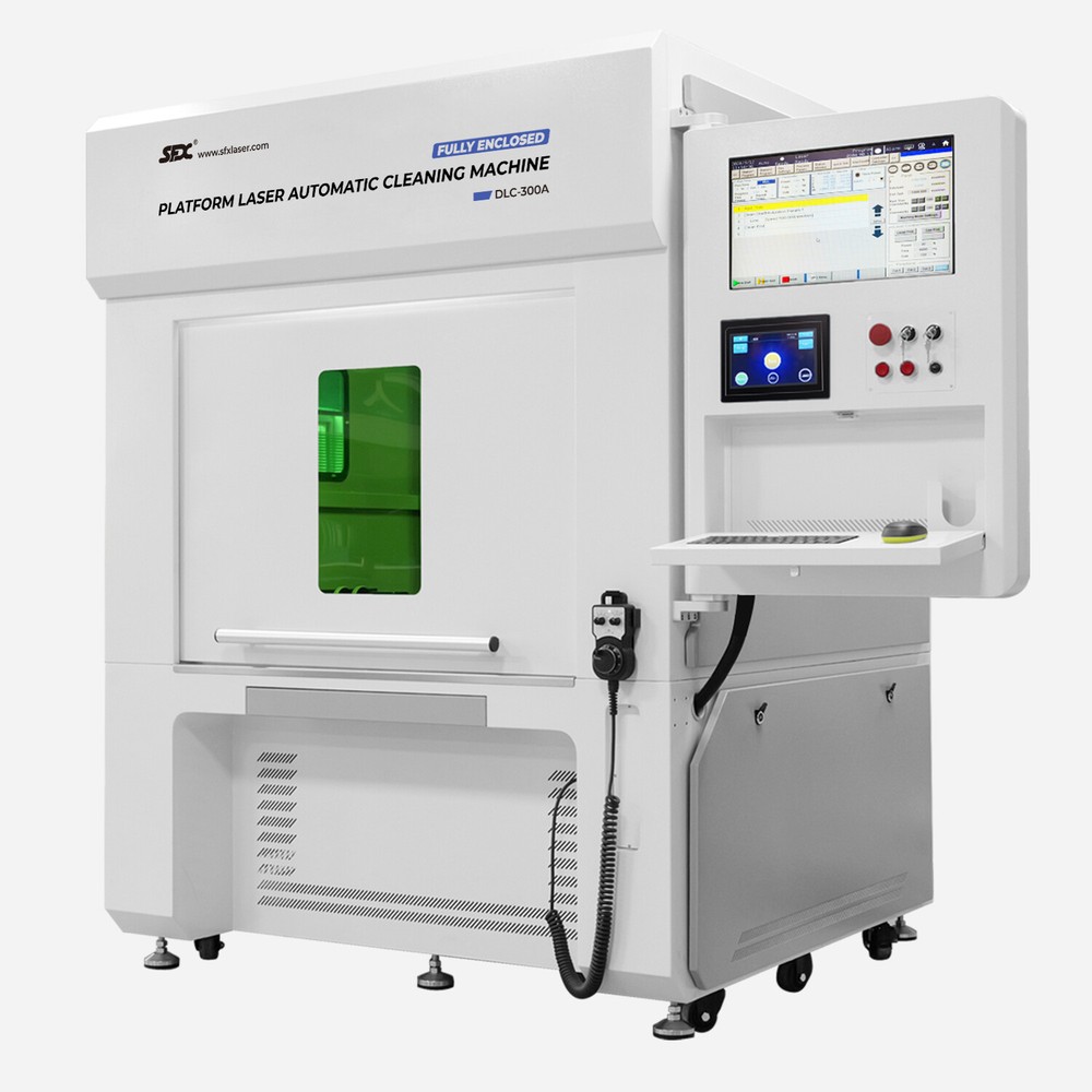 Fully Enclosed 300W Laser Cleaning Machine Platform Automatic Cleaner Machine
