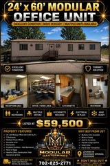 24′ x 60′ Modular Building Portable Office 2 Restrooms Mobile Home Trailer