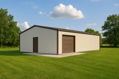 30x40x16 Steel Building Kit | Rigid Frame I-Beam | Commercial Grade