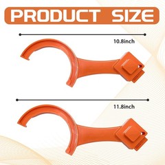 pvotawp 2-in-1 RV Sewer Hose Support & Wrench, 3 inches, 4 Orange