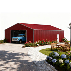 46x25x15FT Heavy-Duty Metal Garage Barn Shed Reinforced Steel Carport 1150 sq.ft